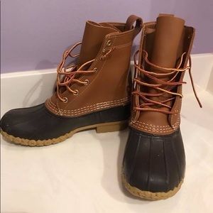LL Bean - Bean Boots - tan and brown